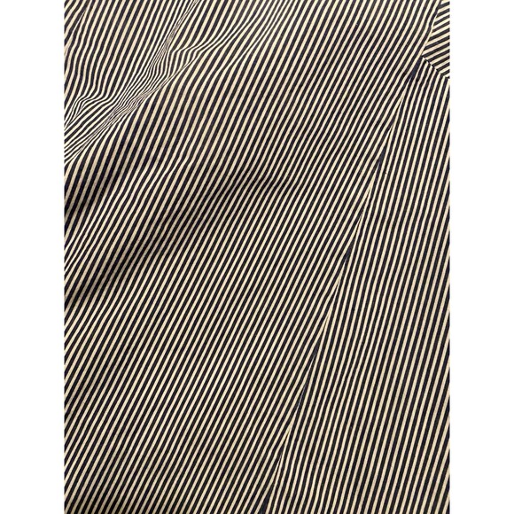 Talbots Woman Cotton Blend Blue Pinstriped Lined A-Line Skirt Size 10 - Picture 2 of 7